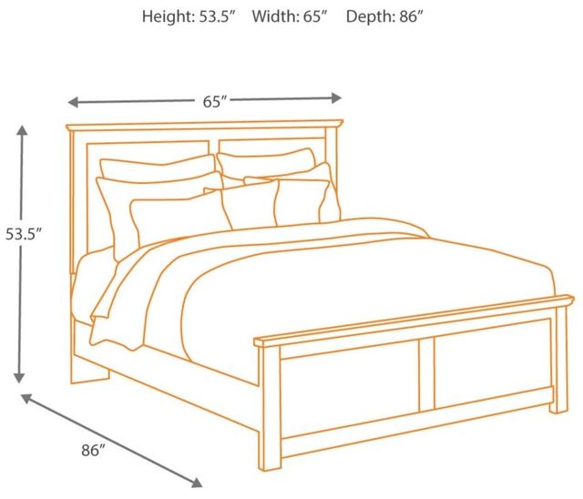 Signature Design by Ashley® Maribel Black Queen/Full Panel Headboard-3