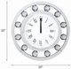 ACME Furniture Boffa White Wall Clock-2