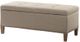Olliix by Madison Park Light Taupe Shandra II Tufted Top Storage Bench-1