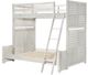 Legacy Kids Teen Summer Camp Stone Path Gray Twin/Full Bunk Bed-4