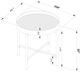 Coaster® Ozella Tempered Reeded Glass Top End Table with Sandy Black Base-2