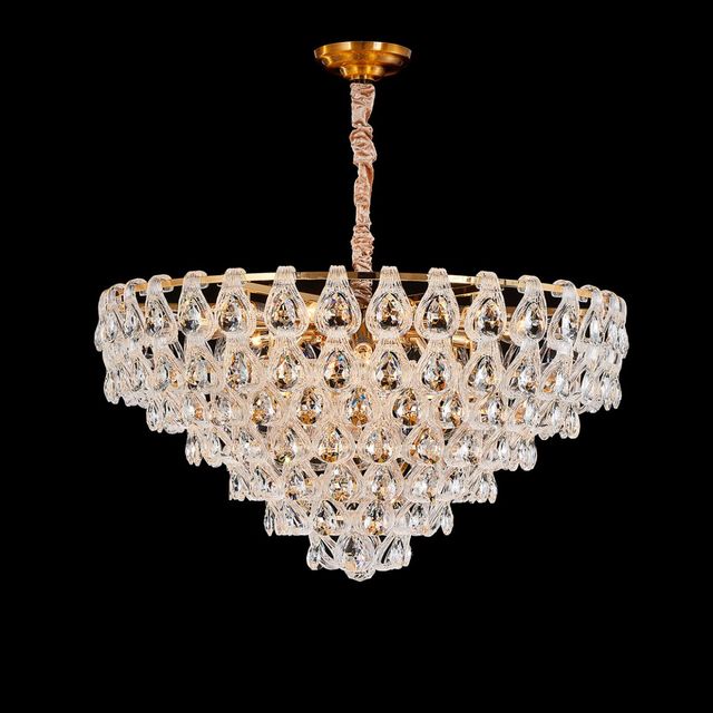 Michael Amini® Gala Gold 21-Light Round LED Chandelier-1
