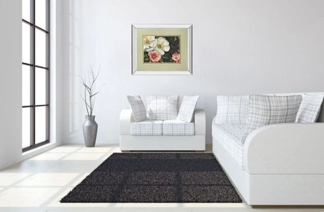 Classy Art Floral Damask I by Lisa Audit Mirror Framed Wall Art-2