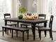 Jofran Inc. Madison County Brown Extension Dining Table with Vintage Black Base-1