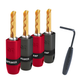 AudioQuest® SureGrip 100 Gold BFA/Banana Connectors (Set of 8)-0