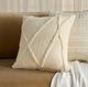 Nourison Home™ Mina Victory Lifestyle Ivory Distressed Diamond 18"x18" Throw Pillow-2