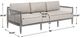 Uttermost® Borneo Dark Gray/Dove Wooden Outdoor Sofa-2