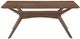 Elements International Razor Walnut Standard Height Rectangle Dining Table-0