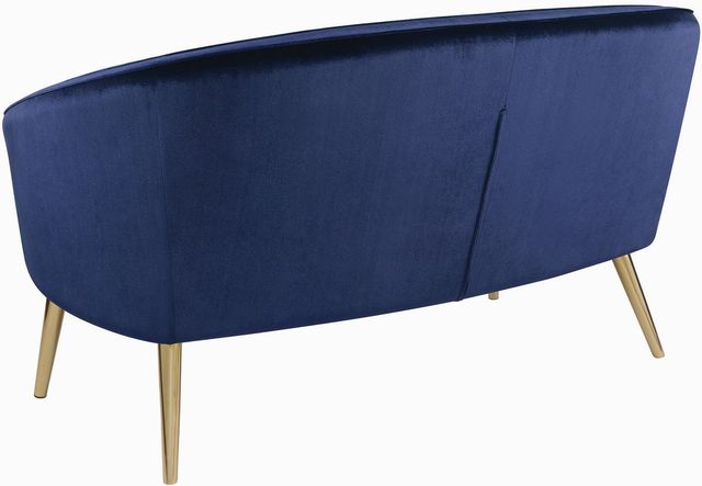 Coaster® Blue Upholstered Accent Settee-2