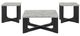 Crown Mark Royce 3-Piece Black/Gray Occasional Table Set-0