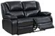Coaster® Camila Black Manual Reclining Loveseat-1