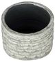 A & B Home Natural Gray Round Planter with Patterns-2