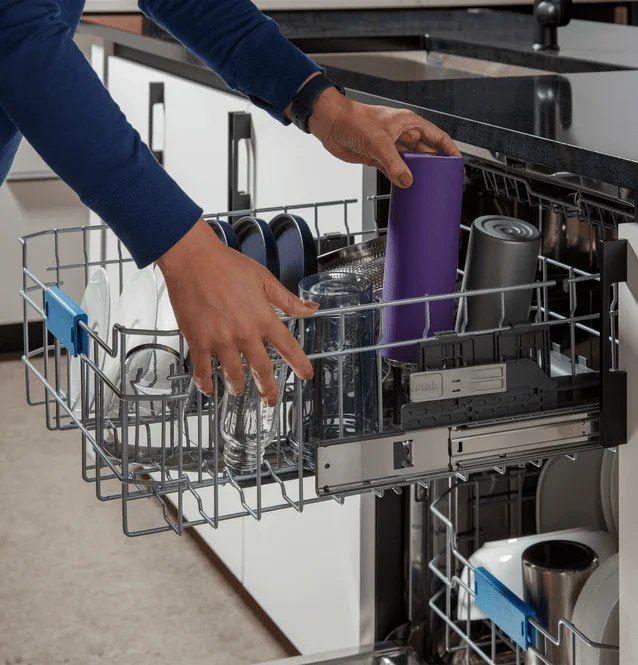 GE Profile™ 24" Fingerprint Resistant Black Stainless Steel Top Control Built In Dishwasher-14