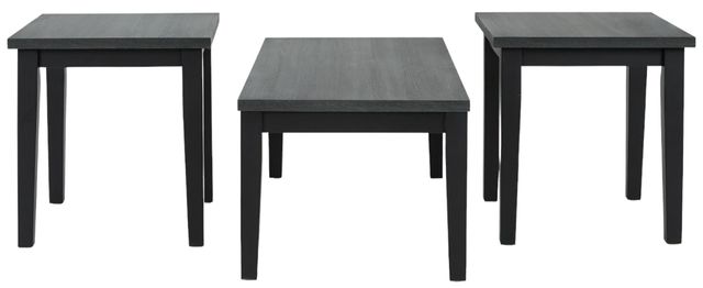 Signature Design by Ashley® Garvine 3-Piece Dark Charcoal Gray Occasional Table Set-2