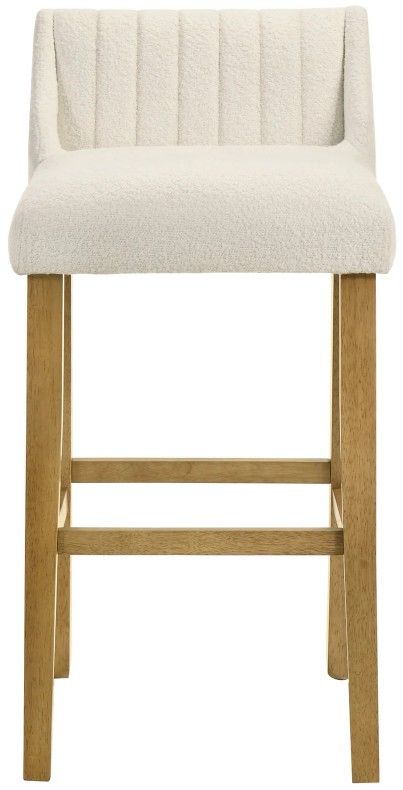 Armen Living Fauna 4-Piece Amber Glow/White Barstool Set-2