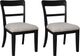 Signature Design by Ashley® Chadworth Black Upholstered Dining Side Chair-2