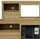 Elements International Rosalie Natural 82" TV Console without Fireplace Insert-1