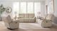 Bassett® Furniture Club Level Andre Oatmeal Power Reclining Loveseat with Console-3