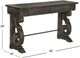 Magnussen Home® Bellamy Peppercorn Rectangular Sofa Table-2