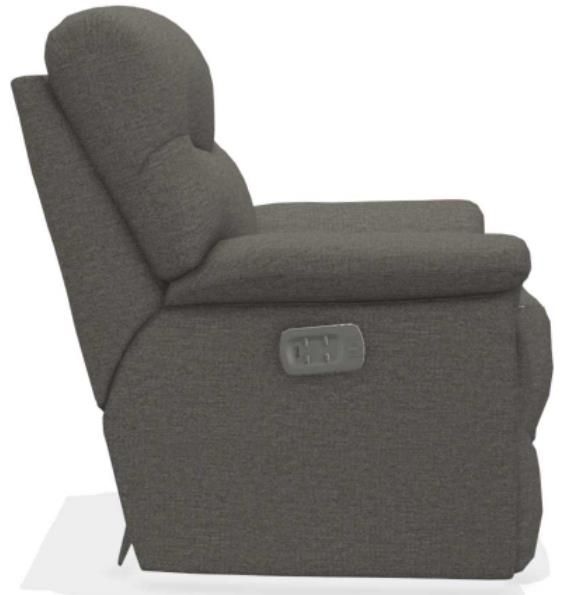 La-Z-Boy® James Charcoal Power Rocking Recliner with Headrest-2