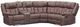 Albany Industries 3-Piece Lux Brown Manual Reclining Sectional-0