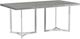 Coaster® Sterling Gray Rectangular Dining Table with Chrome Base-0