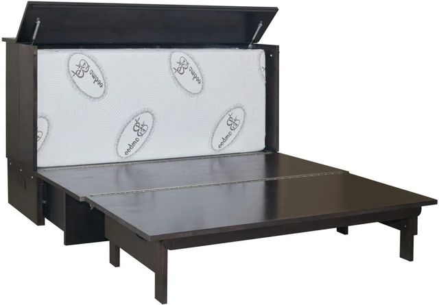 CabinetBed Inc.™ Elite Harrison Shadow Black Folding Queen Bed-2