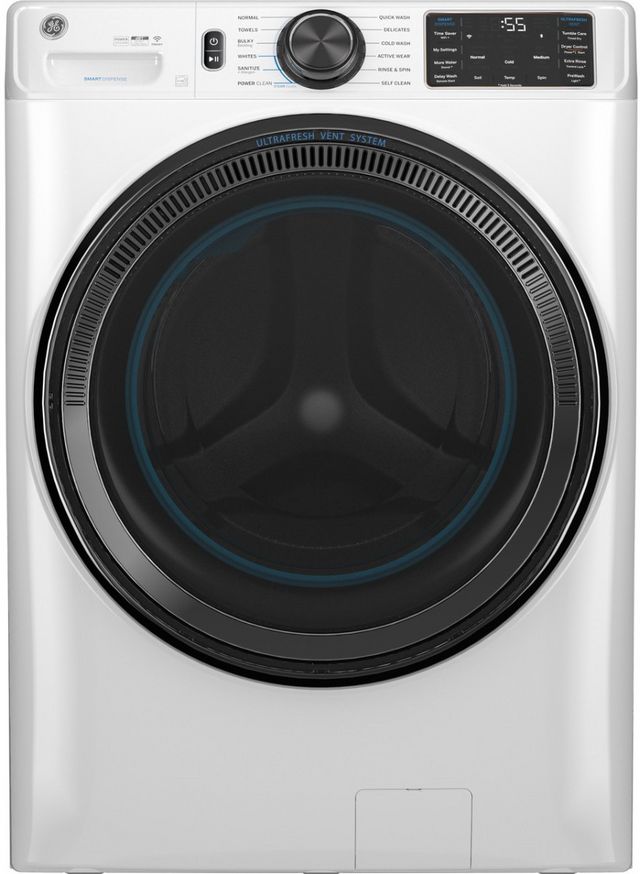GE® White Front Load Laundry Pair-6