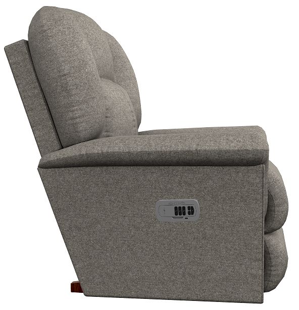 La-Z-Boy® Jasper Shitake Power Rocking Recliner with Headrest-3