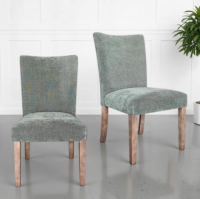 Nest Home Collections Sasha Forest Green/Gray Wash Dining Chair-1
