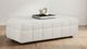 Coaster® Amara Chenille Ivory Upholstered Ottoman-1