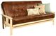 Kodiak Furniture Monterey Oregon Trail Saddle/Antique White Full Futon with Mattress-0