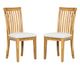 A & B Home 2-Piece Light Brown Dining Chair Set-0