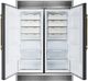 FORNO® Maderno Espresso 60" 27.2 Cu. Ft. Black Convertible Built-In Side-by-Side Refrigerator/Freezer-1