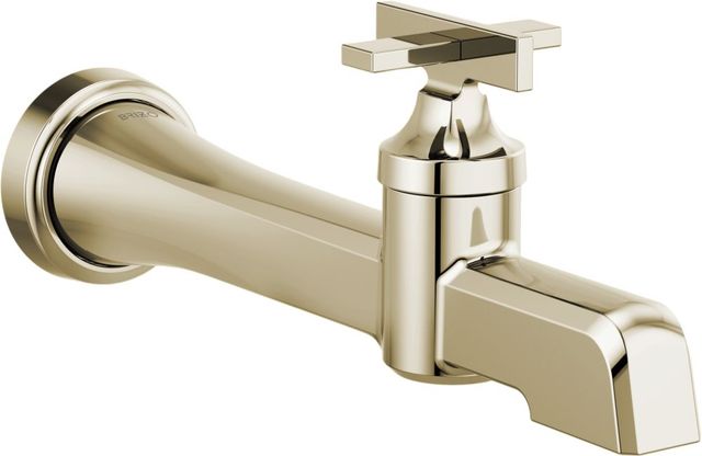 Brizo Levoir™ Brilliance® Polished Nickel 4" Single Handle Wall Mount Lavatory Faucet-0
