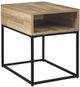 Signature Design by Ashley® Gerdanet Natural End Table with Black Base-0