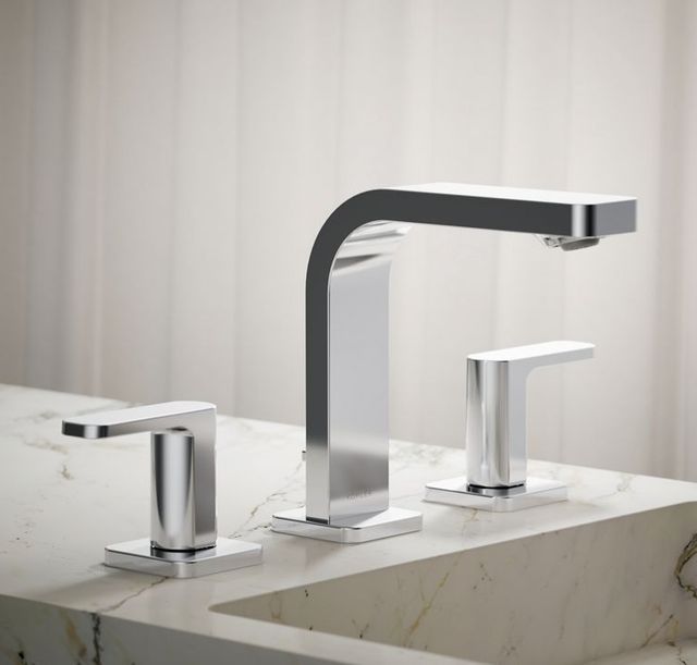 KOHLER® Parallel® Polished Chrome 1.2 GPM Widespread Bathroom Sink Faucet-1