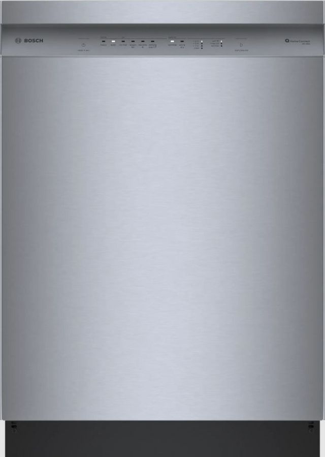 Bosch®100 Series 24" Fingerprint Resistant Stainless Steel Front Control BuiltIn Dishwasher
