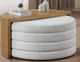 Steve Silver Co. Florence Sand Nesting Cocktail Table with Eggshell Ottoman Set-1