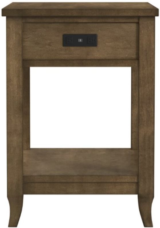 Null Furniture Salem Brown Rectangular End Table-2