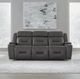 Liberty Furniture Chapman Aline Coal Leather Power Reclining Sofa-2