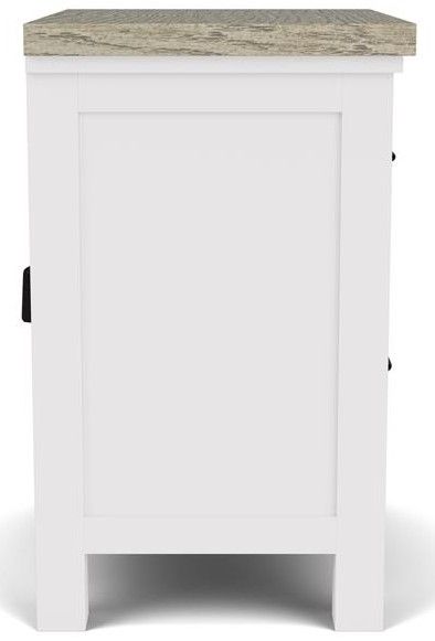 Riverside Furniture Cora Cloud/Fog 2-Drawer Nightstand-2