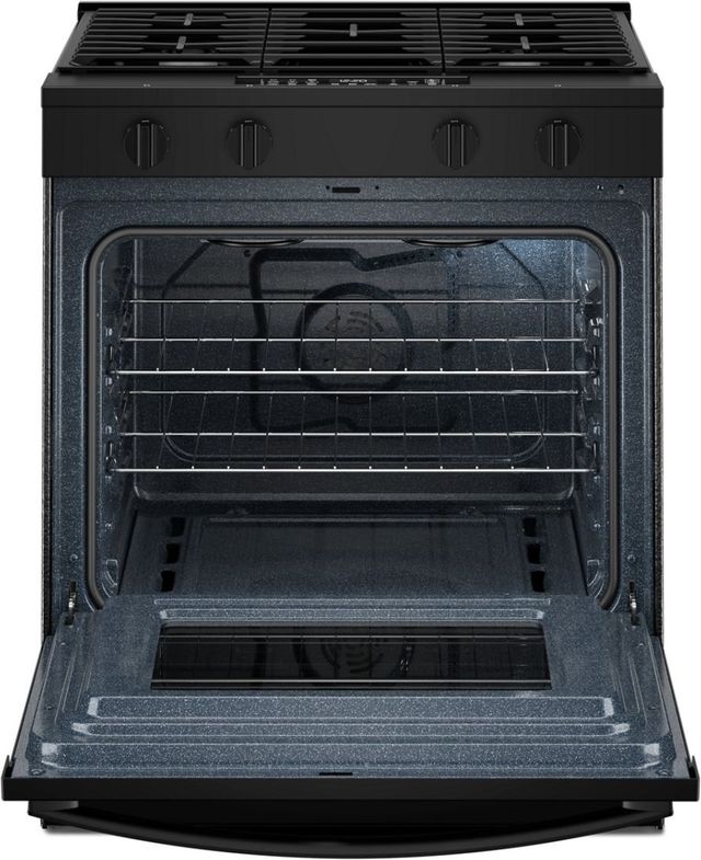 Whirlpool® 30'' Black Smart Slide-In Gas Range with Air Cooking Technology and Steam Clean-1