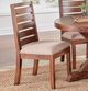 A-America® Anacortes Salvaged Mahogany Upholstered Ladderback Side Chair-2