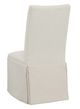 Fairfield® Customizable Entree Dining Concave Tall Back Skirted Dining Chair with Tobacco Legs-3