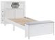 Homelegance® Sloane White Twin Youth Bookcase Platform Bed with Hidden Desk, Stool and Storage Bench-2