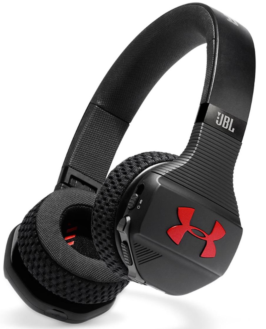 JBL Under Armor Train Black and Red On Ear Wireless Headphones Audio Video Plus Home Furnishings