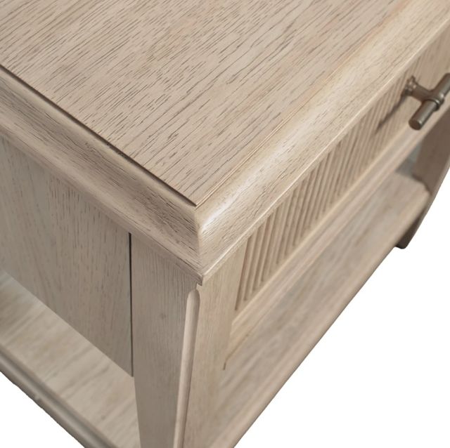 Riverside Furniture Carmella Pebble Oak 1-Drawer Nightstand-3