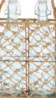 A & B Home Beige Jute and Metal Basket with Bottles-1