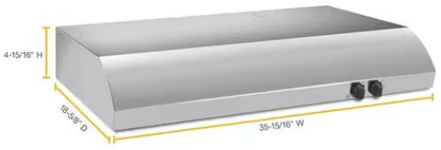 Whirlpool® 36" Stainless Steel Under Cabinet Range Hood with FIT System-1